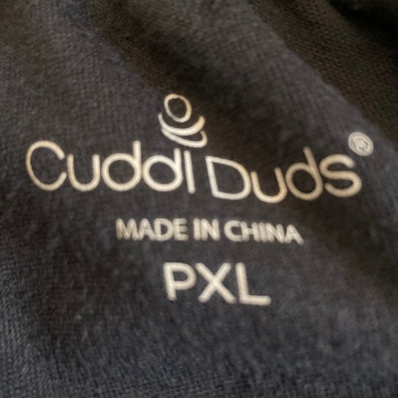 Cuddl Duds Navy Blue Soft Velour Warm Lounge Pants w Pockets, Comfortable, PXL - Picture 5 of 5